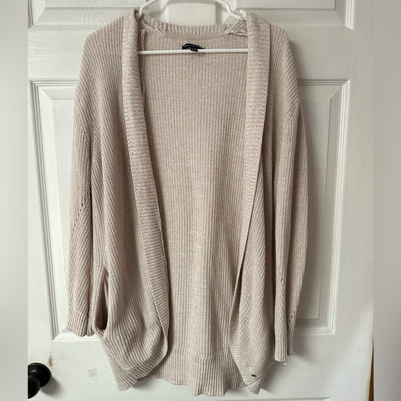 American Eagle Outfitters Sweaters - American Eagle Outfitters Tan Cardigan with Pockets